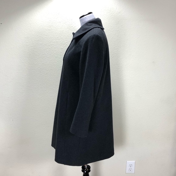 Nautica Gray Wool Blend 3/4 Coat - Picture 3 of 8